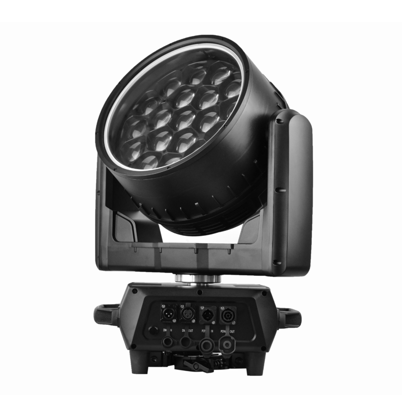 এলইডি মৌমাছি চোখ 19PCS 40W RGBW 4in1 LED মুভিং হেড স্টেজ লাইট