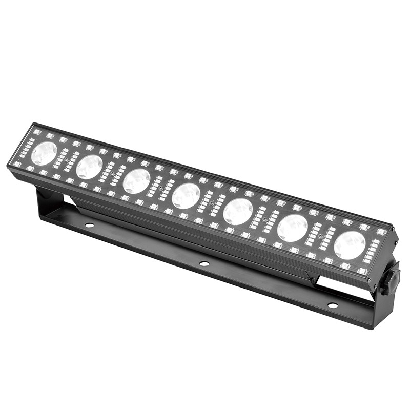 7 × 3W উষ্ণ সাদা CREE+63pcs 0.2W শীতল অ্যালুমিনিয়াম খাদ কেসিং LED স্টেজ শহর আলো বিবাহের ইভেন্টের জন্য স্টেজ আলো