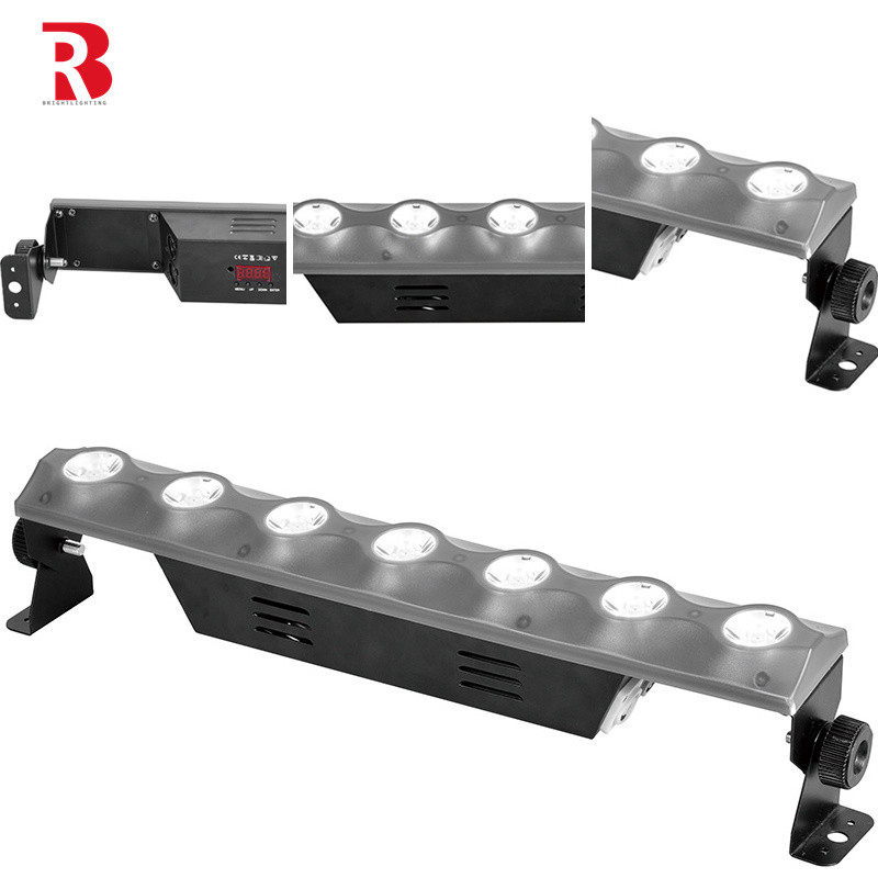 7*3W উষ্ণ হোয়াইট বিম RGB 3in1 পিক্সেল বার LED স্টেজ সিটি লাইট পার্টির জন্য