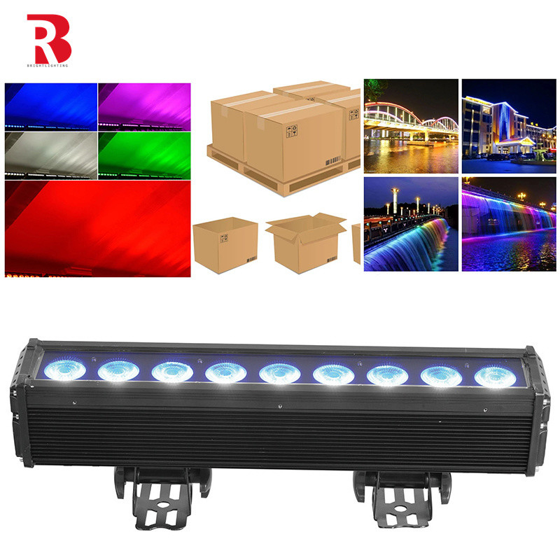 100W IP65 9*12W LED লাইট পিক্সেল বার DMX RGBW 4Iin1 IP65 কারখানা