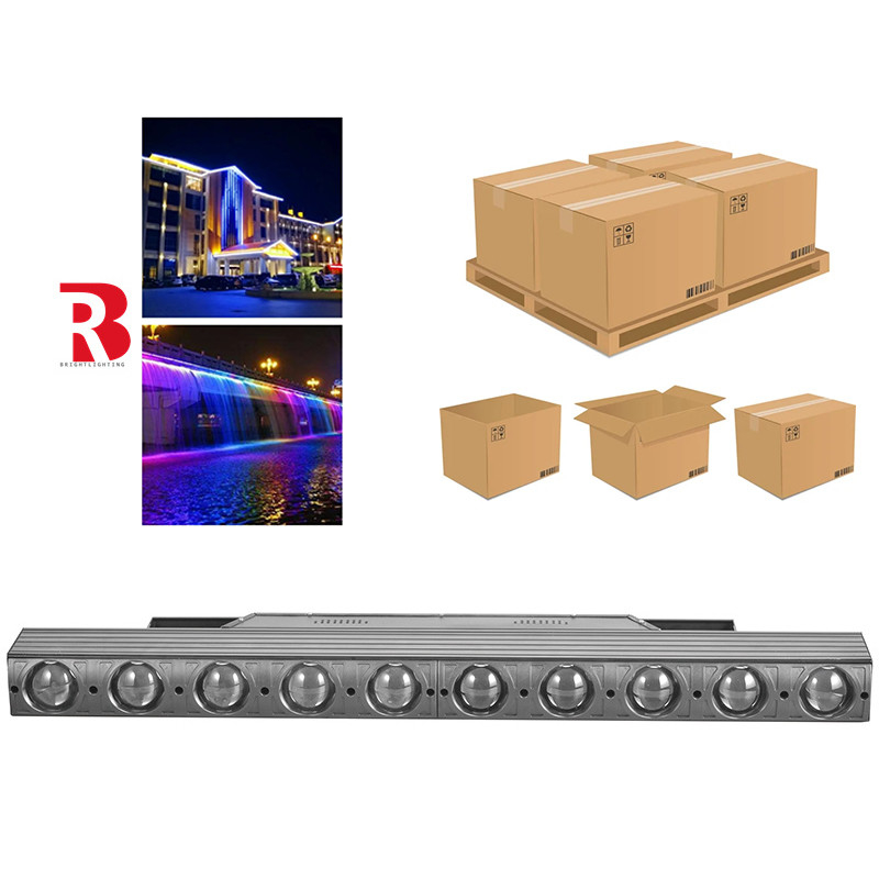 500W মুভিং স্টেজ এফেক্ট মেশিন 10 X 40W Beam LED Beam Light RGBW 4in1