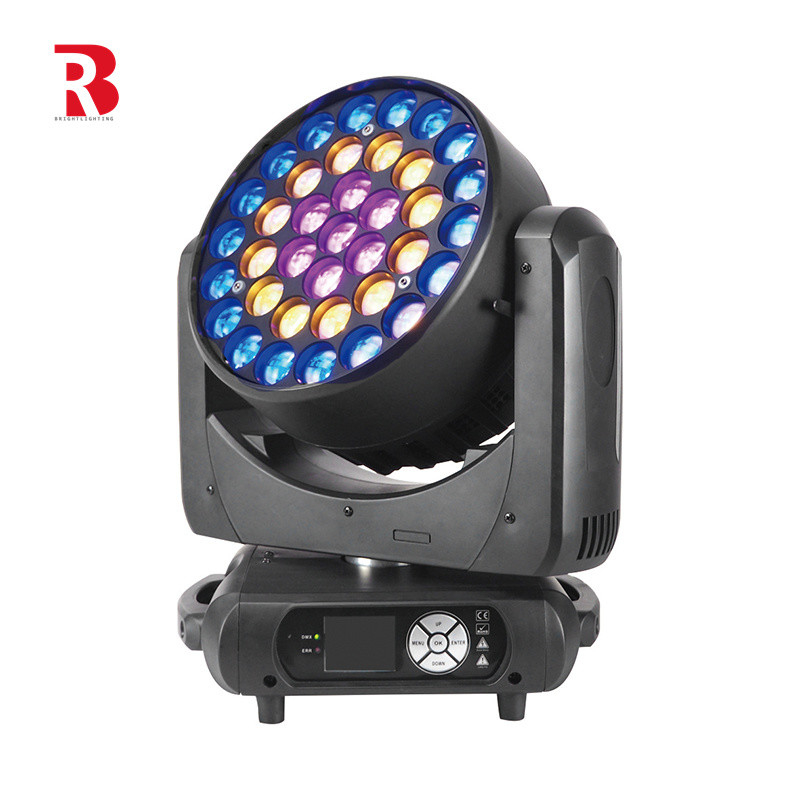 37*15W LED উচ্চ উজ্জ্বলতা RGBW 4in1 ওয়াশ পার্টি কনসার্টের জন্য মুভিং হেড লাইট