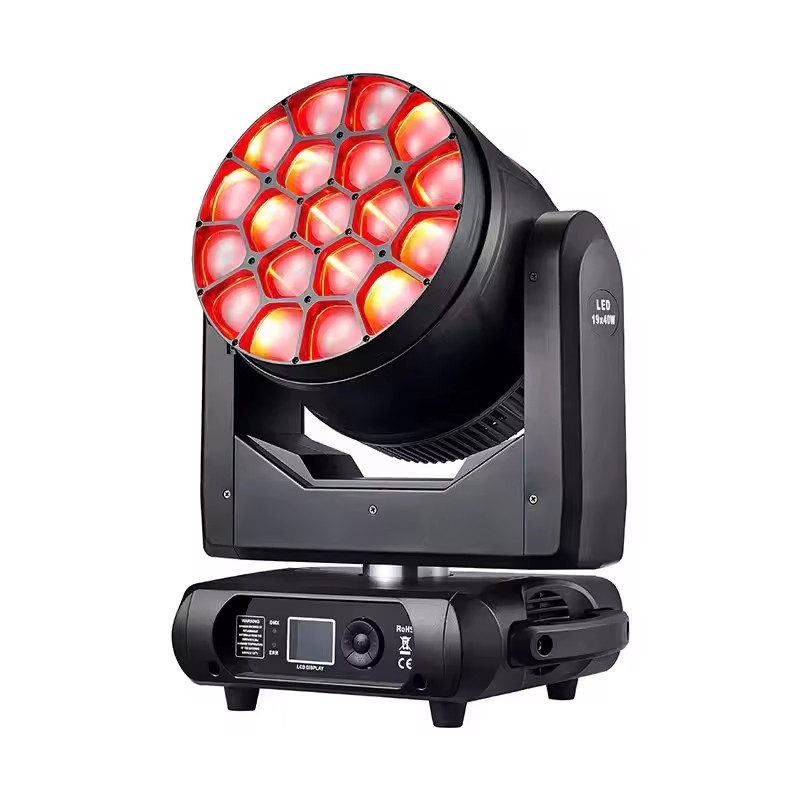 RGBW 4in1 DMX512 ওয়াশ LED19pcs 15W মুভিং হেড স্টেজ লাইট
