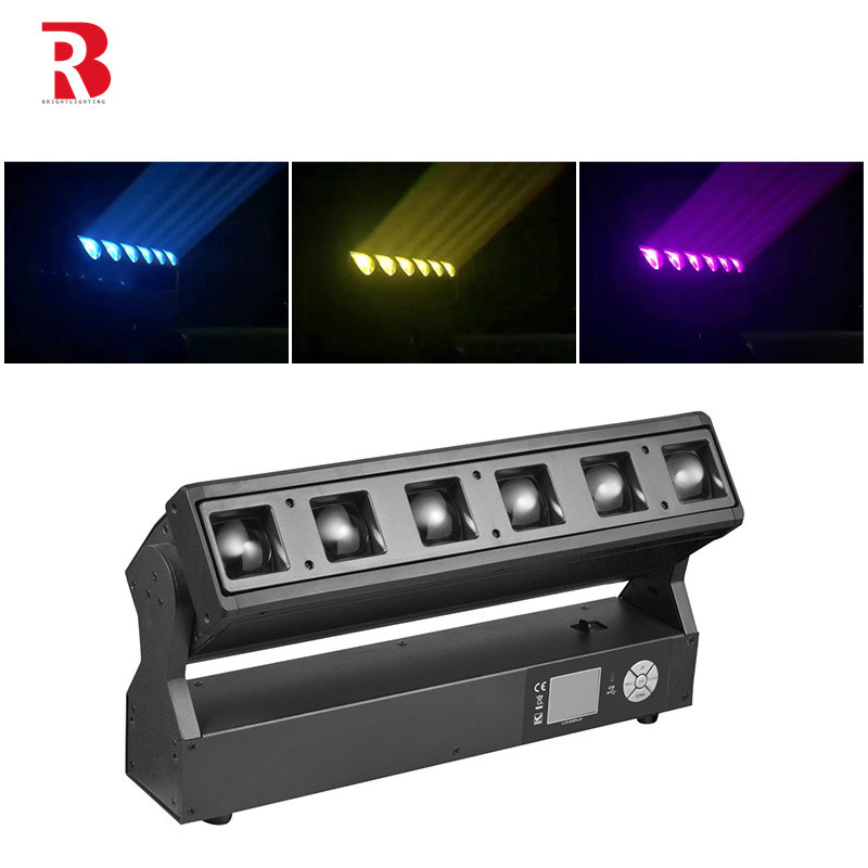 LED পিক্সেল জুম বার 6pcs 40W RGBW 4-ইন -1 LED ফ্রেমিং স্টেজ লাইট ফর ইভেন্ট