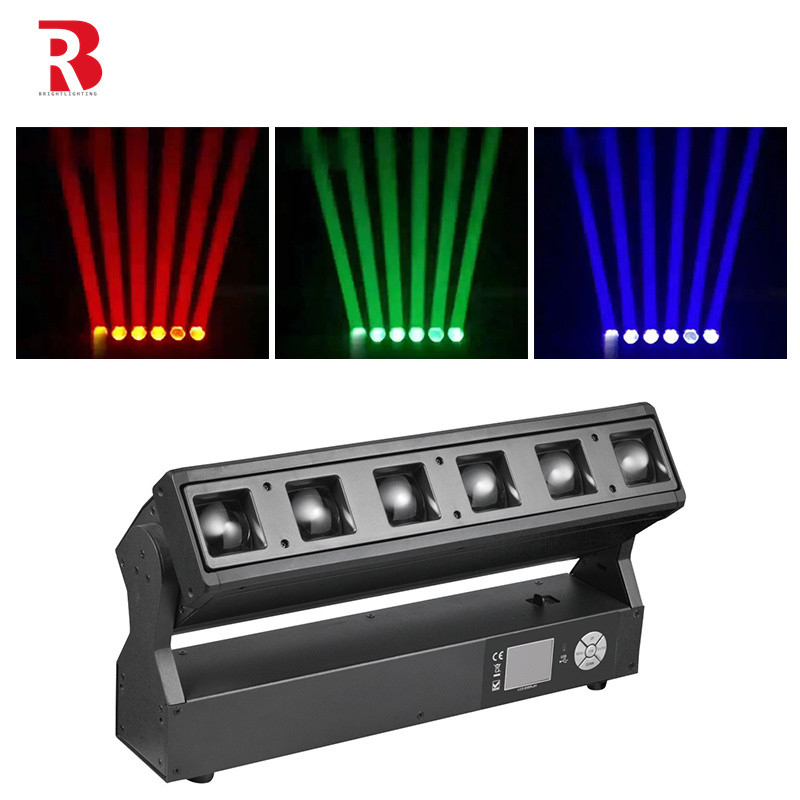 LED জুম পিক্সেল বার 6pcs 40W RGBW LED Moving Head Stage Light For Stage Show