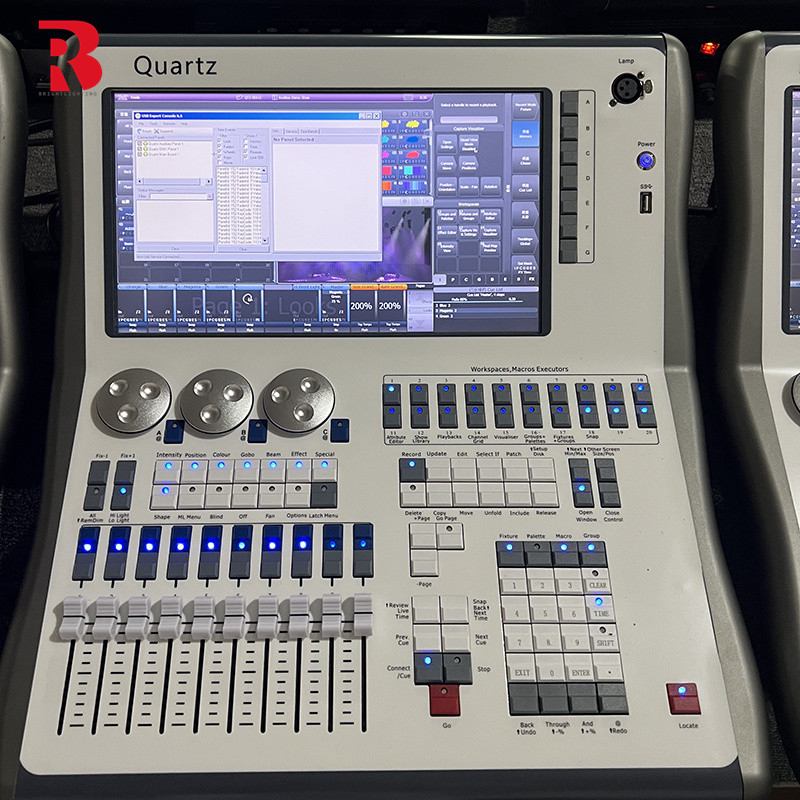 শীর্ষ মানের স্টেজ DMX512 লাইটিং কন্ট্রোলার QUARTZ সঙ্গে পাঁচটি সিস্টেম শো জন্য