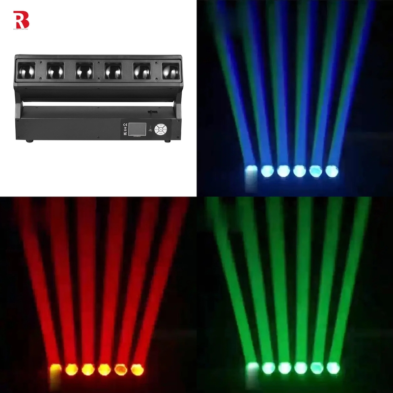 এলইডি পিক্সেল জুম বার 6pcs 40W RGBW 4-ইন -1 ওয়াশ জুম স্টেজ লাইট ডিজে ডিস্কোর জন্য