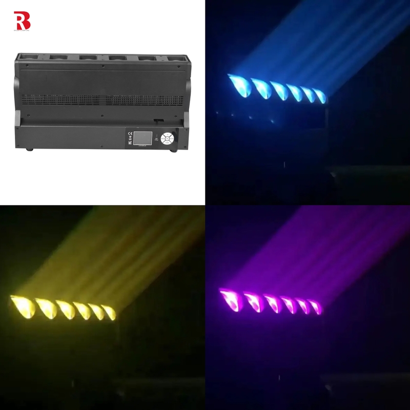 DMX পেশাদার LED পিক্সেল জুম বার 6pcs 40W RGBW 4-ইন -1 কনসার্ট স্টেজ আলো