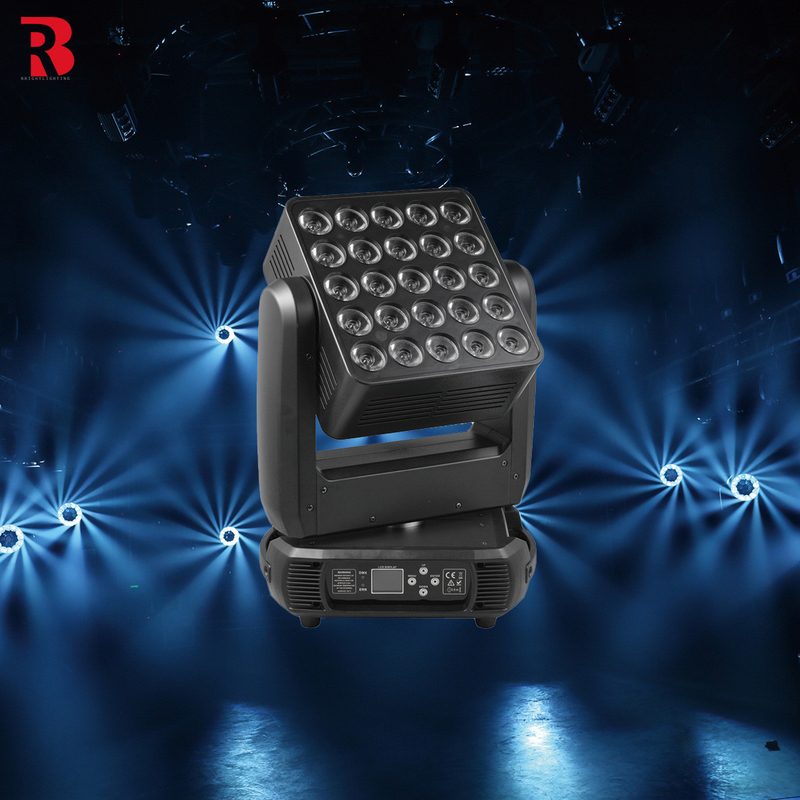 25*12W ম্যাট্রিক্স DMX উচ্চ উজ্জ্বলতা রঙ মিশ্রণ LED চলন্ত মাথা আলো প্রদর্শন জন্য