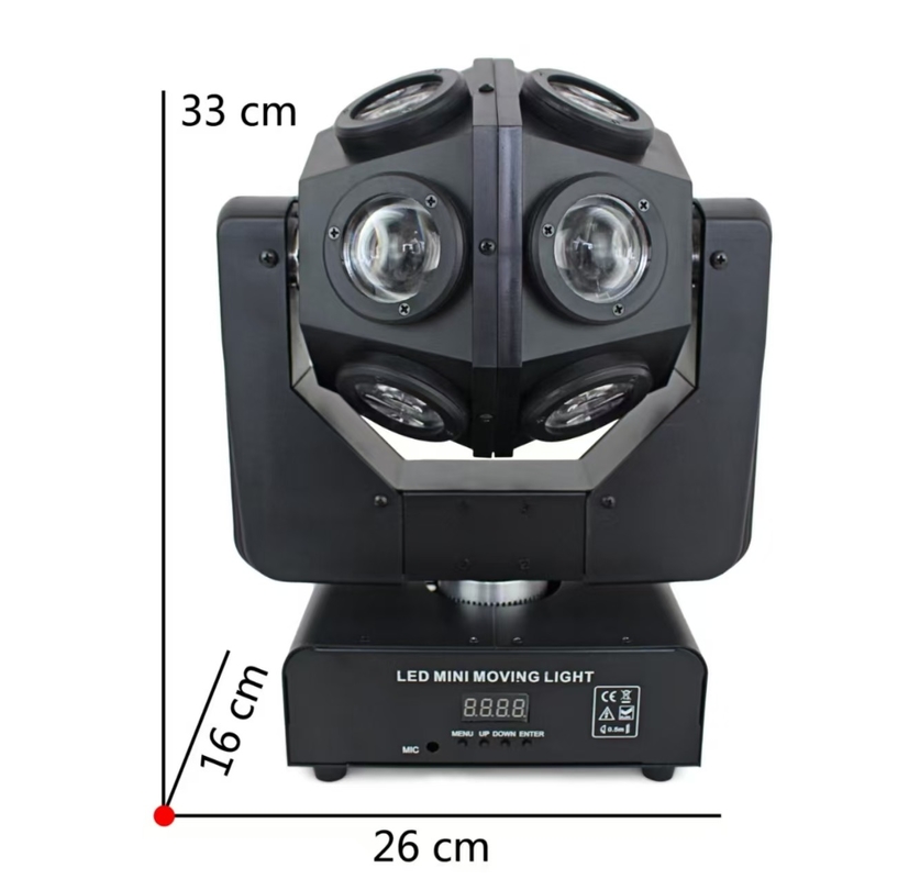 প্রিফেশনাল স্টেজ DMX512 RGBW 4in1 12*10W মুভিং হেডলাইট