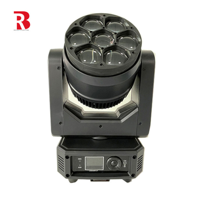 মিনি এলইডি মুভিং হেড 7pcs 40W RGBW LEDs স্ট্রোব বিম স্টেজ Beeye আলো শো জন্য