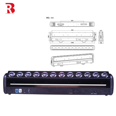 ইনডোর LED পিক্সেল বিম বার 12pcs 30W RGBWW 4-ইন -1 LED ওয়াশ স্টেজ লাইট ক্লাবের জন্য