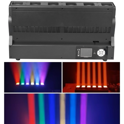 LED পিক্সেল ইনডোর জুম বিম ওয়াশ বার 6pcs 40W RGBW 4-ইন -1 স্টেজ ইভেন্ট পার্টির জন্য