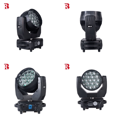 LED মুভিং হেড 19*15 RGBW বিআই স্টেজ DMX512 ডিজে লাইট ডিস্কো বারের জন্য জুম