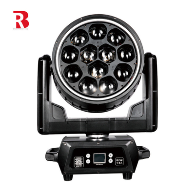 12x40W RGBW মুভিং হেড লাইট জুম ওয়াশ লাইট পেশাদার স্টেজ বার নাইট ক্লাবের জন্য