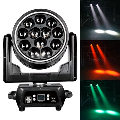 12x40W LED DMX কন্ট্রোল বার RGBW 4 ইন 1 জুম ওয়াশ মুভিং হেড ইভেন্ট ক্লাব মঞ্চ আলো