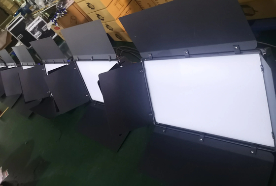 100V 240V DMX512 3CH দ্বি-রঙের স্টুডিও নেতৃত্বাধীন আলো নেতৃত্বাধীন ভিডিও নরম আলো শীতল সাদা