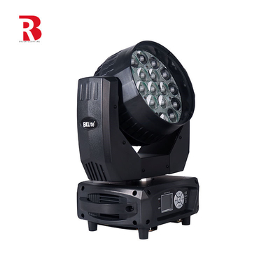 LED 19pcs 15W জুম মুভিং হেড লাইট RGBW ইভেন্ট বিয়ের ক্লাব শো লাইট