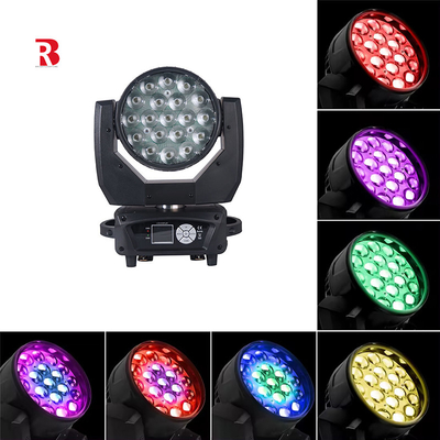 LED ওয়াশ বিম জুম মুভিং হেড RGBW জুম ওয়াশ মুভিং হেড লাইট